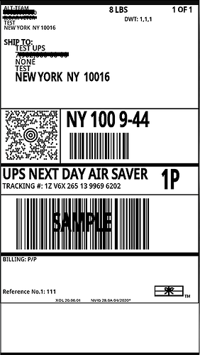 UPS Shipping Labels