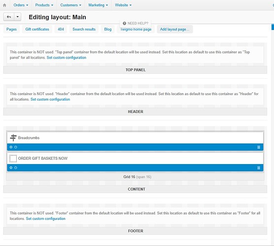 Order Landing Page Before