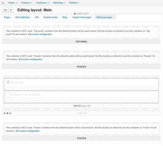 Order Landing Page After